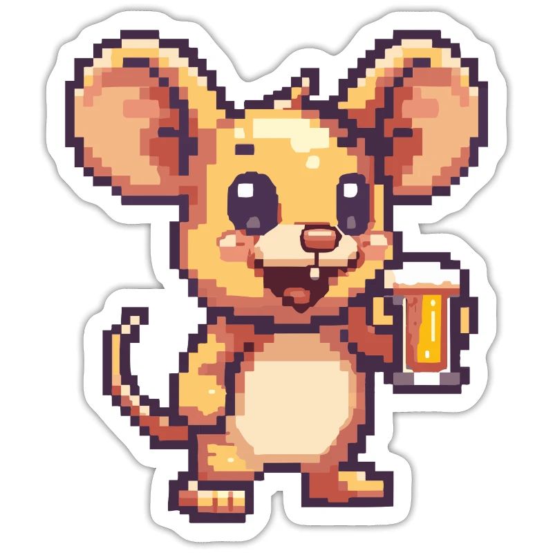 Mouse Beer Pixel