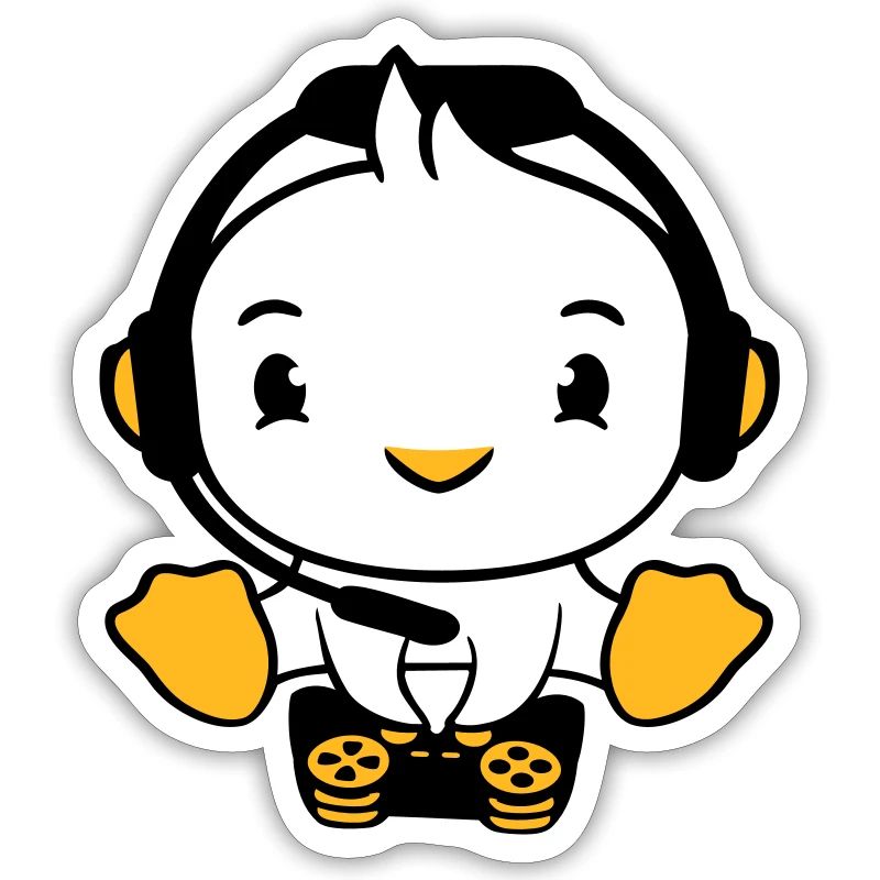 Duck Gamer Gaming Controller Casque Console Jeu