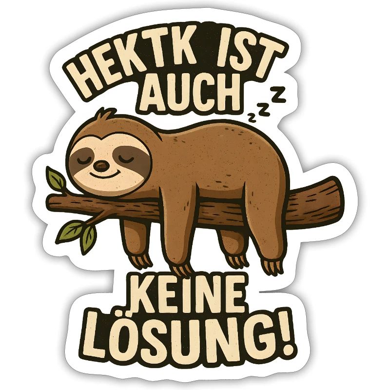 Hectic is not a solution either Sleeping sloth