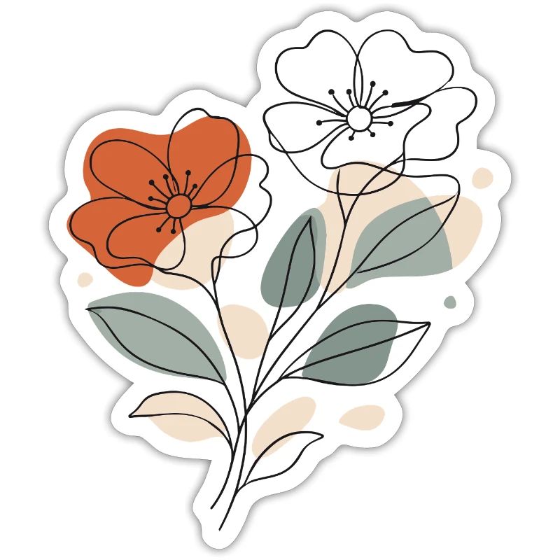 Abstract Floral Pattern Illustration