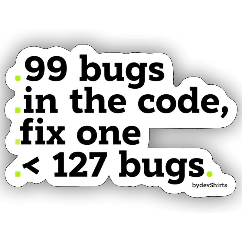99 bugs dans le code à corriger