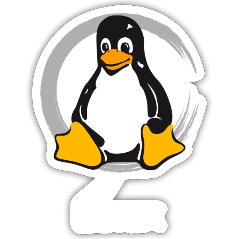 Pc computer Penguin nerd geek Programmer Admin