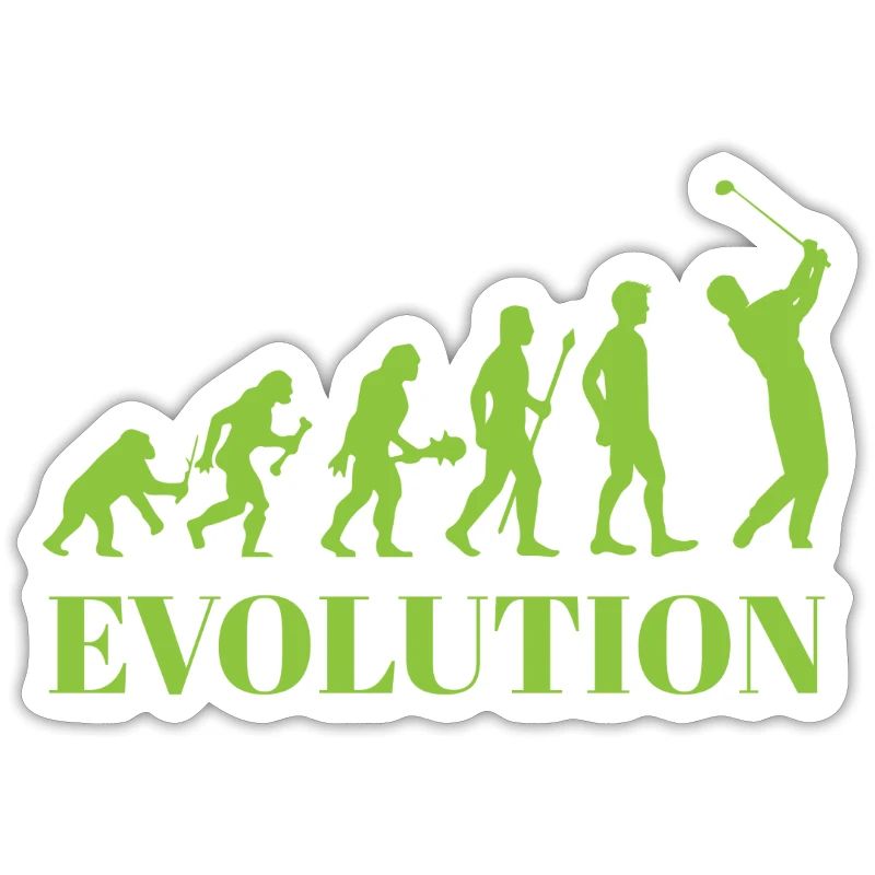 Evolution - Golf - Funny - Fun - Gift