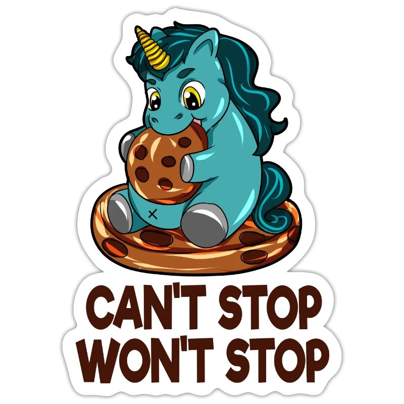 Thick unicorn biscuit cookie eat hunger