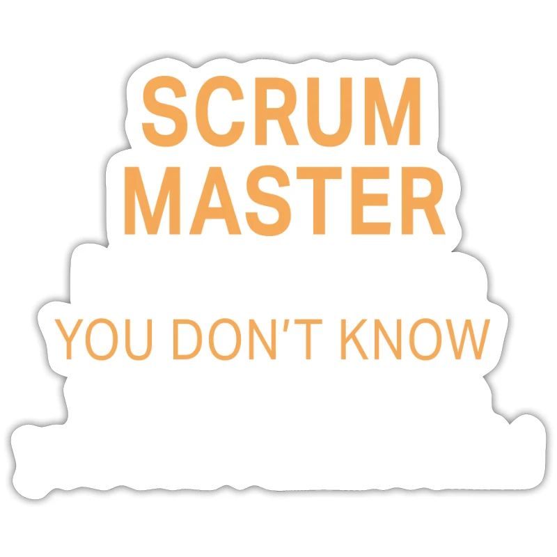 Funny Scrum Master Solve Problems design