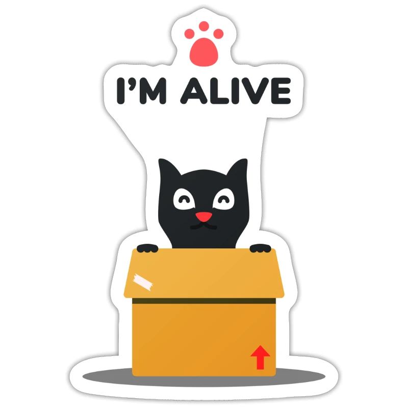 Schrödinger's cat funny saying physics knowledge c