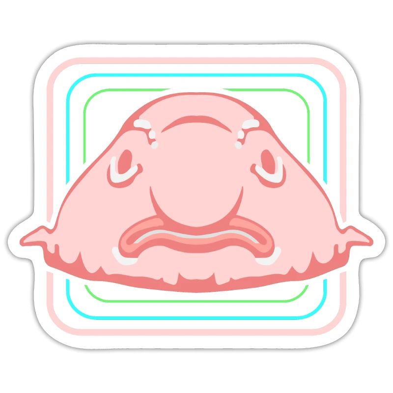 Blobfisch Tiefsee Grumpy Introvertiert Geschenk