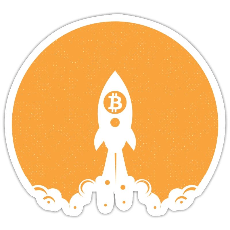 Bitcoin cryptocurrency crypto rocket