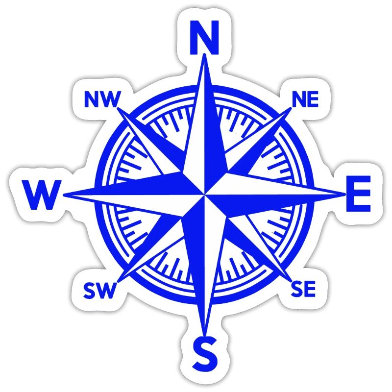 Nautical Wind Rose Seafaring Ship Navigation Maritime