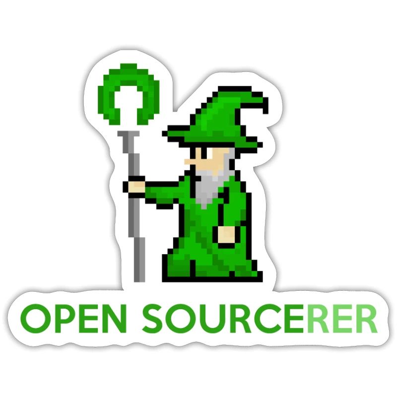 Open Source Sorcerer Programmierer T-Shirt