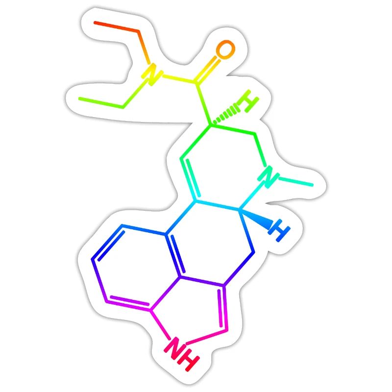 LSD structural formula molecule A. Hofmann Bicycle Day