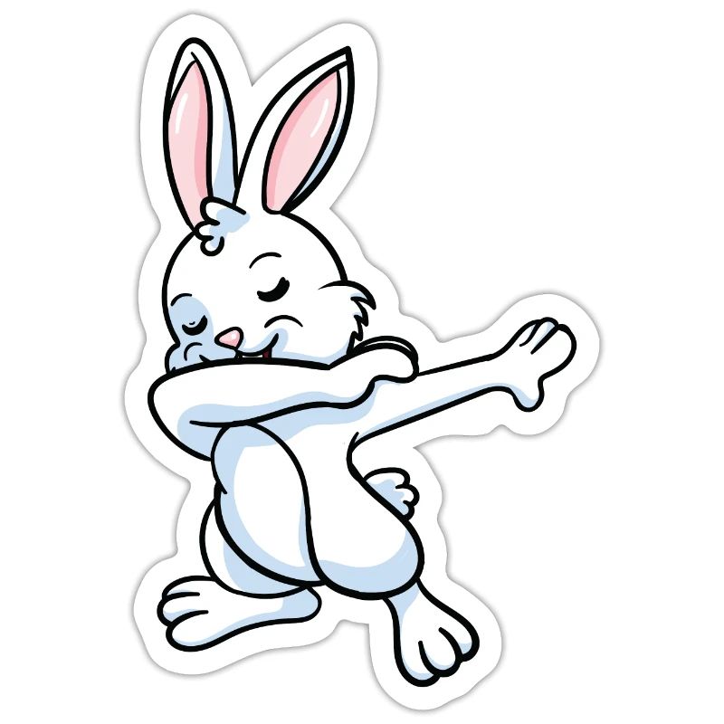 Rabbit Bunnies Dwarf Rabbit Dabbing Dance Gift