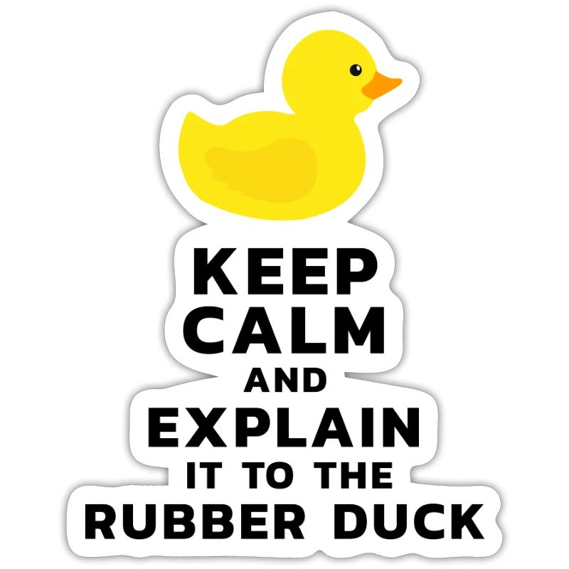 Programmer rubber duck debug