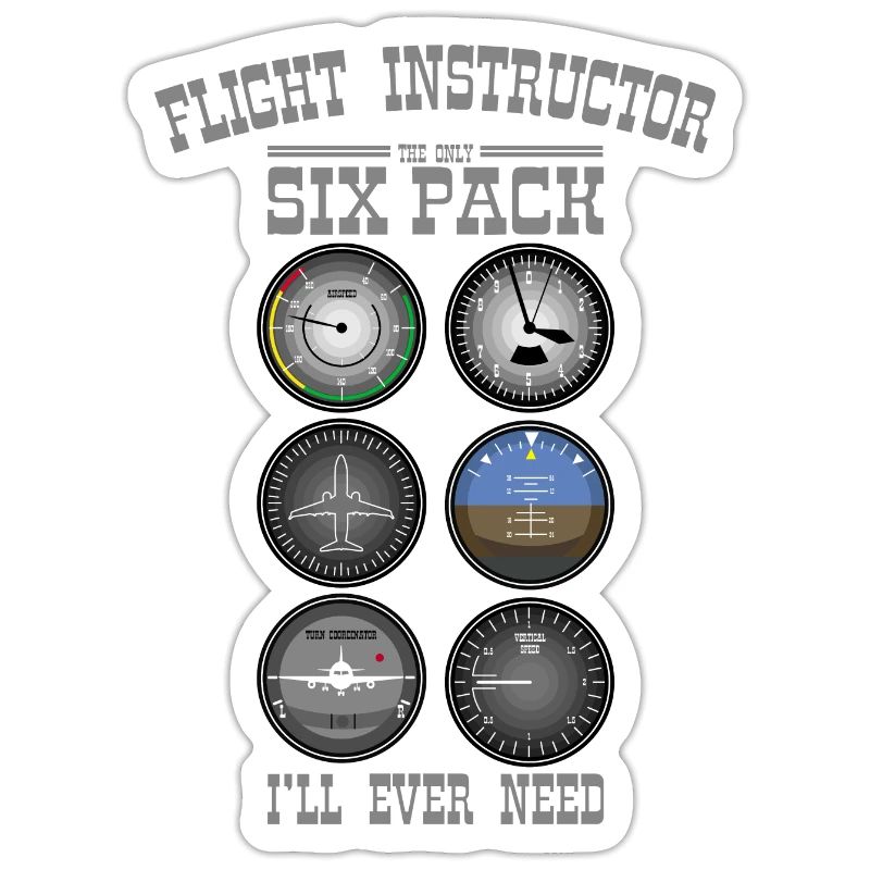 FLIGHT INSTRUCTOR SIXPACK Gift For Flight Instructors