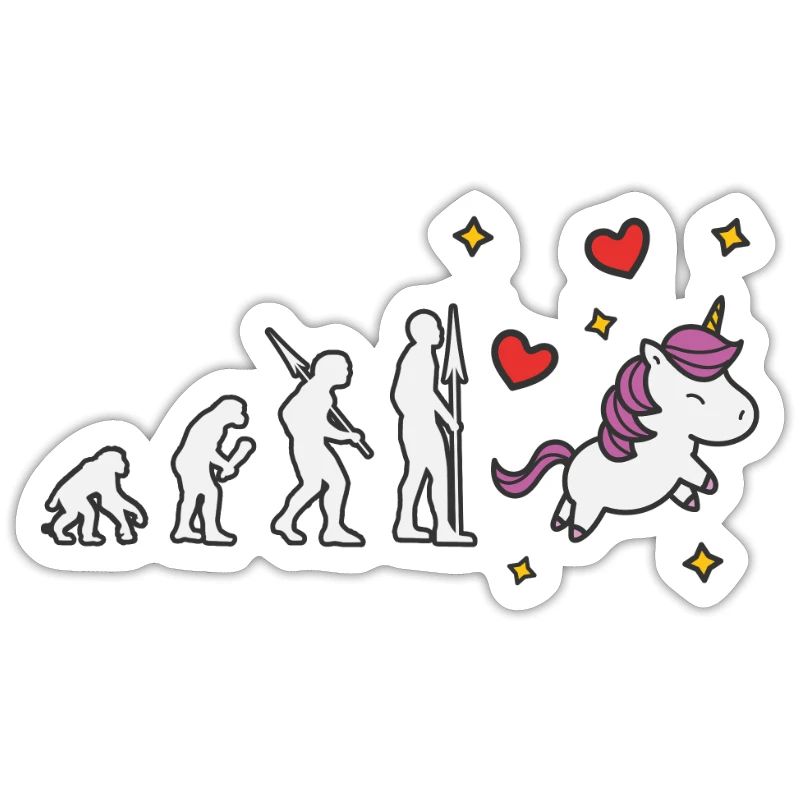 Evolution de moi Licorne