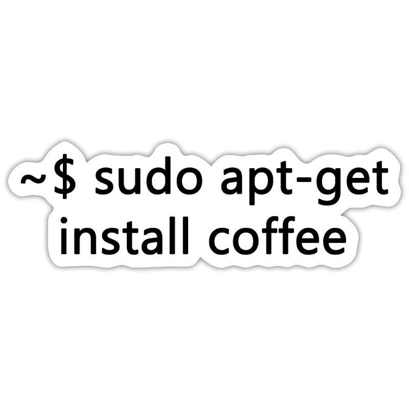 sysadmin linux sudo apt-get coffee programmer