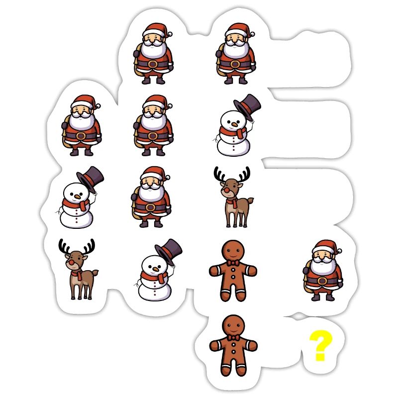 Math riddle math teacher elementary school Christmas