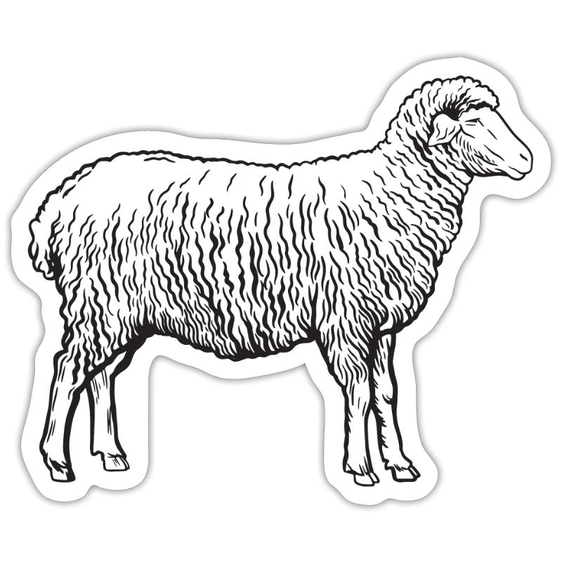 Schaf Schafe Lamm Schäfer Silhouette Geschenk