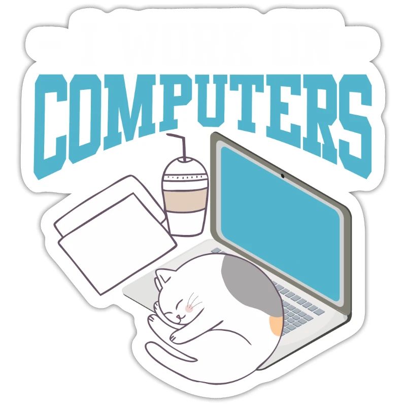 Computer science cat gambler nerd programmer