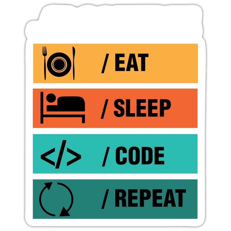 Eat Sleep Code Repeat Programmeur