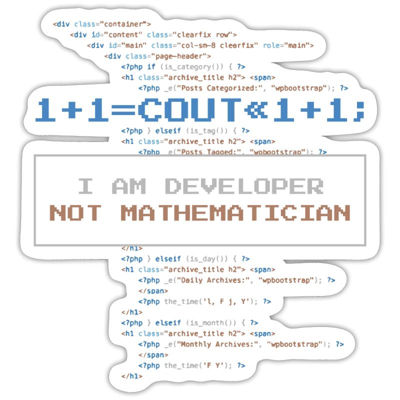 Funny developer saying no math ace