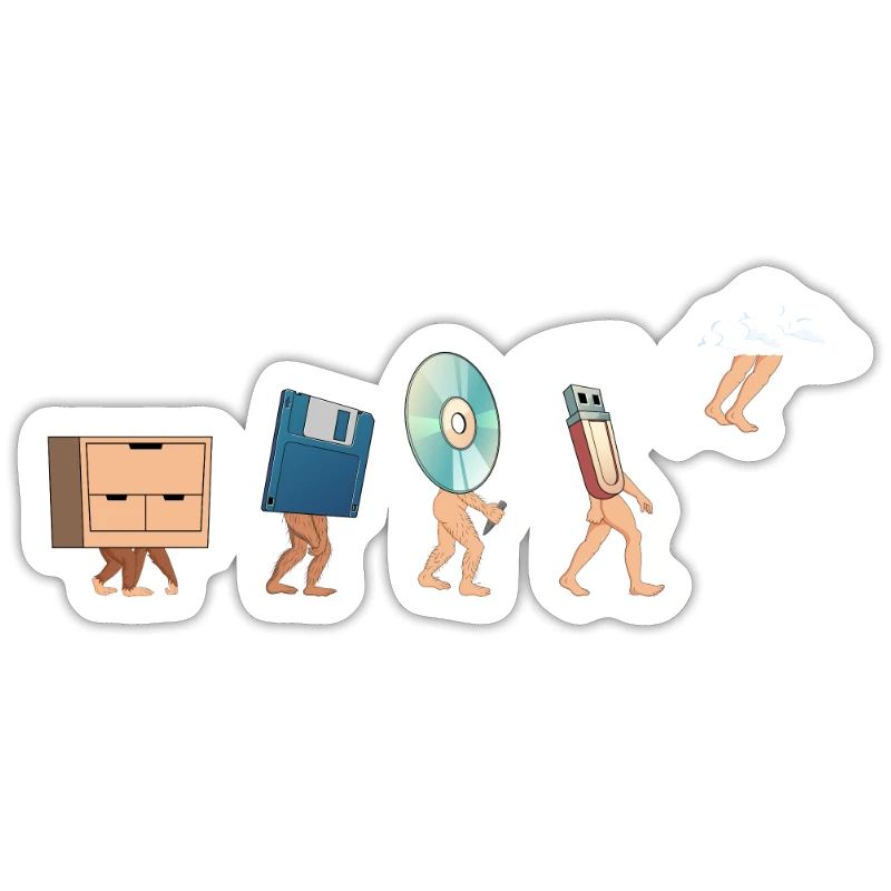 Cloud Computing Evolution - Geschenkidee für Nerd