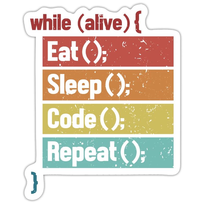Eat Sleep Code Repeat Softwareingenieur Coder
