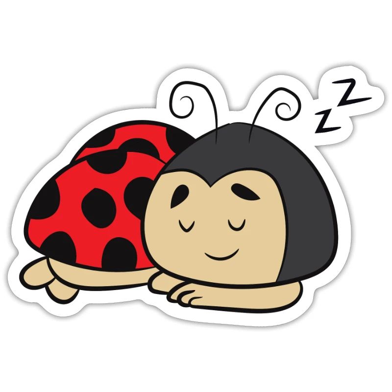 Ladybug Sleeping Tired Ladybug Napping Ladybug