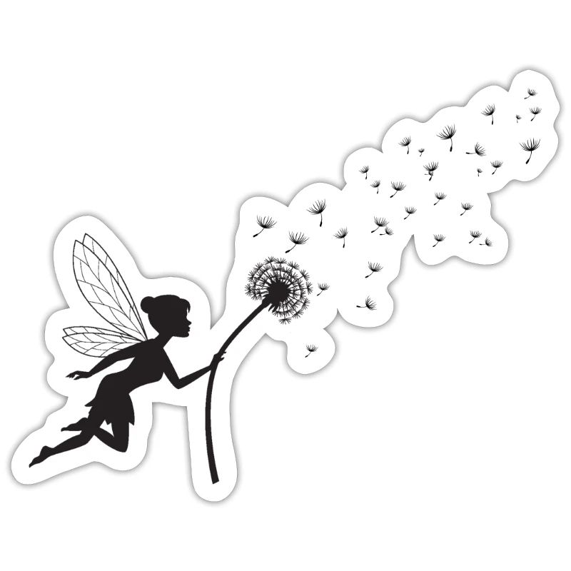 Conception de papillon Conception de pissenlit avec énonciation