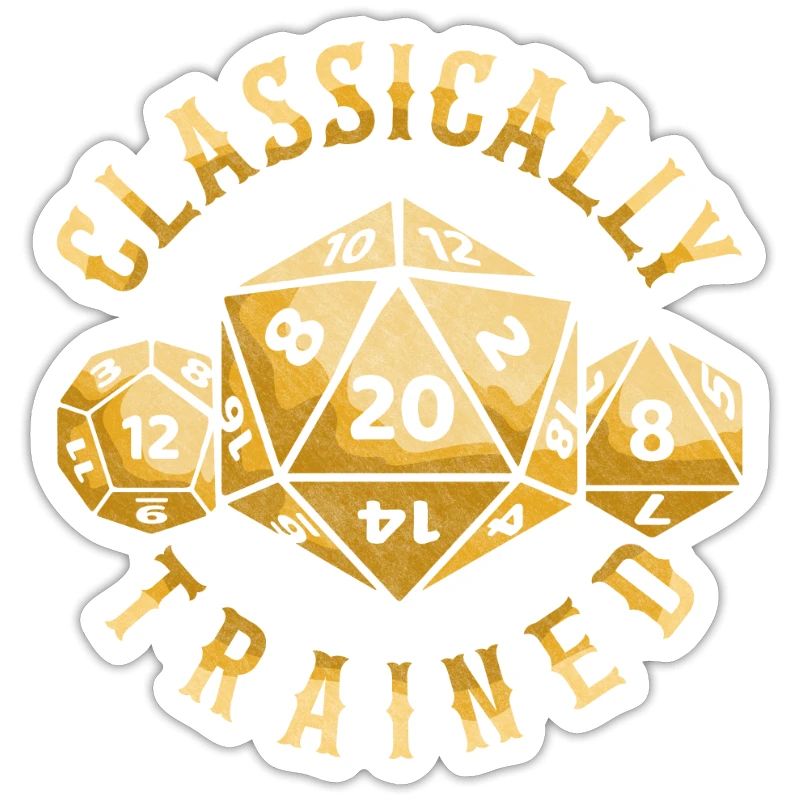 Classically Trained D20 Dice RPG Gift Tabletop
