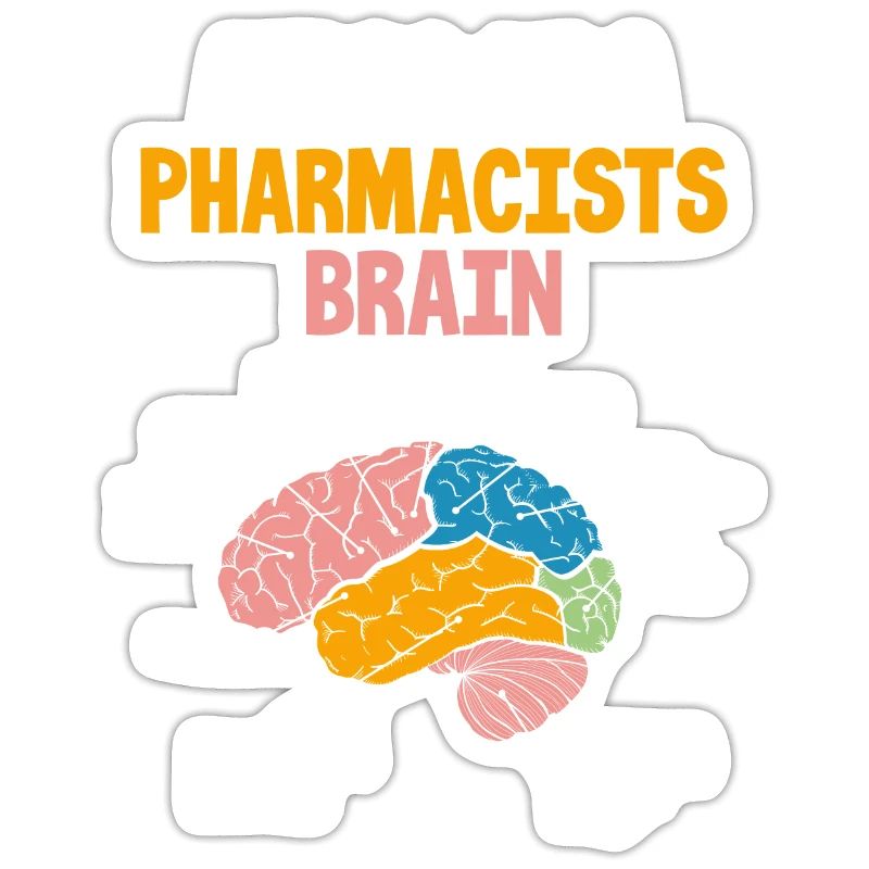 Pharmacists brain Pharmacy Technician Stud