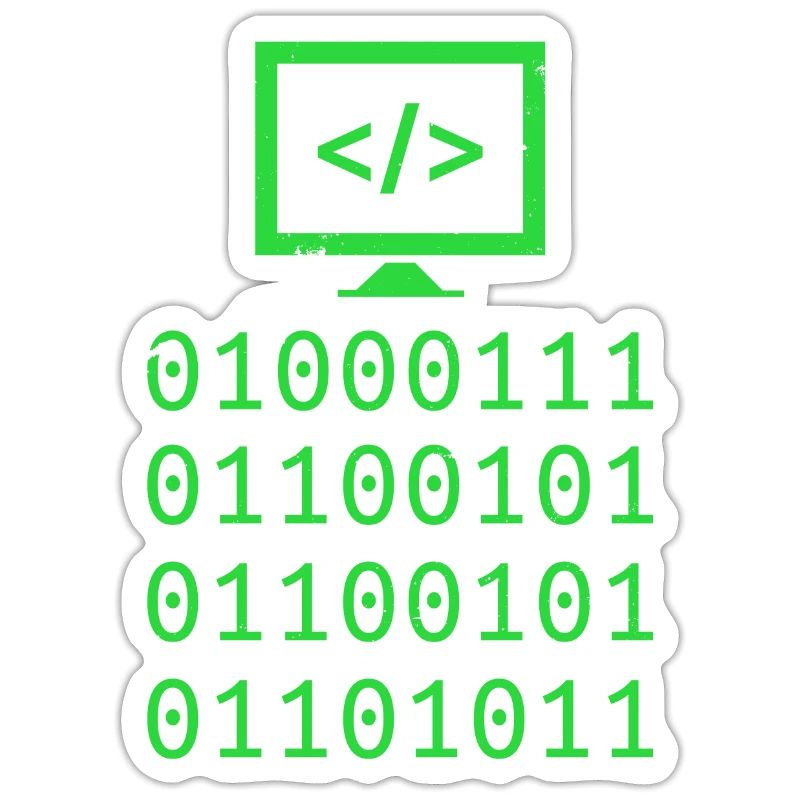 Cadeau de programmation de codage de code binaire