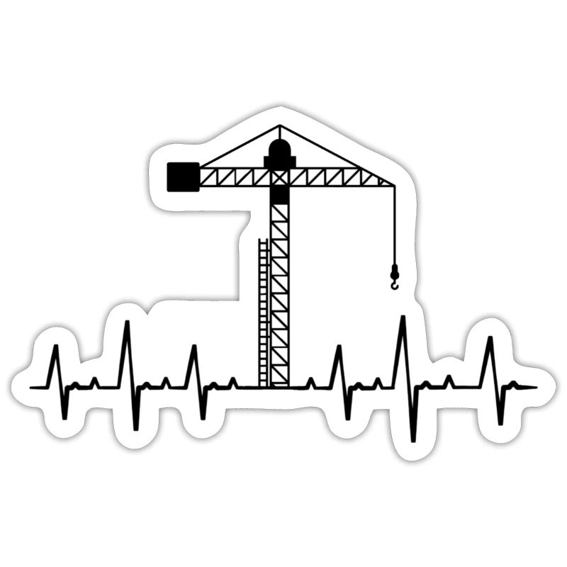 Crane cranes crane operator construction site excavator gift