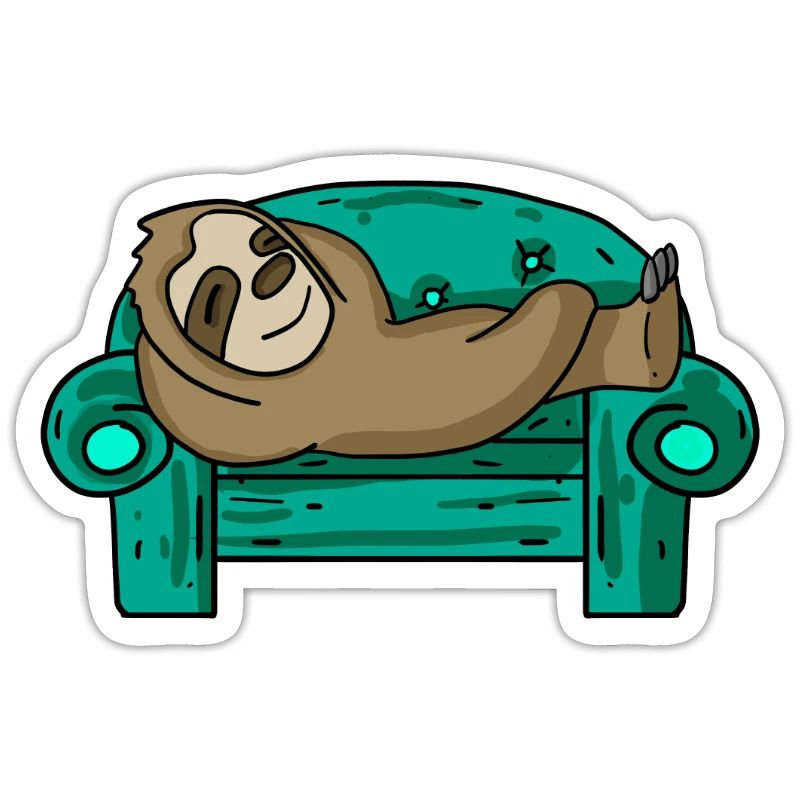 Sloth funny on sofa gift