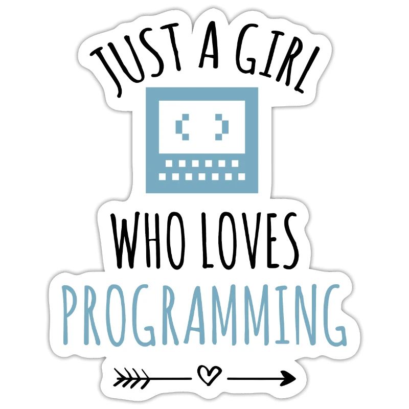 Programmer coding girl programming