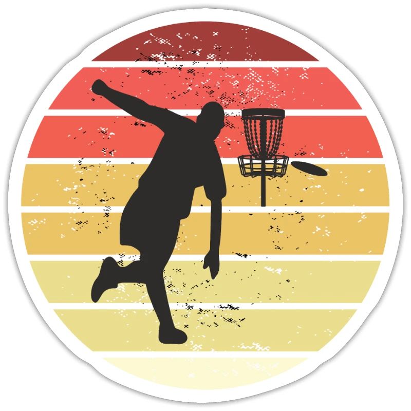 Disc Golf Retro Disc Golf Basket + Disc Golf Gift