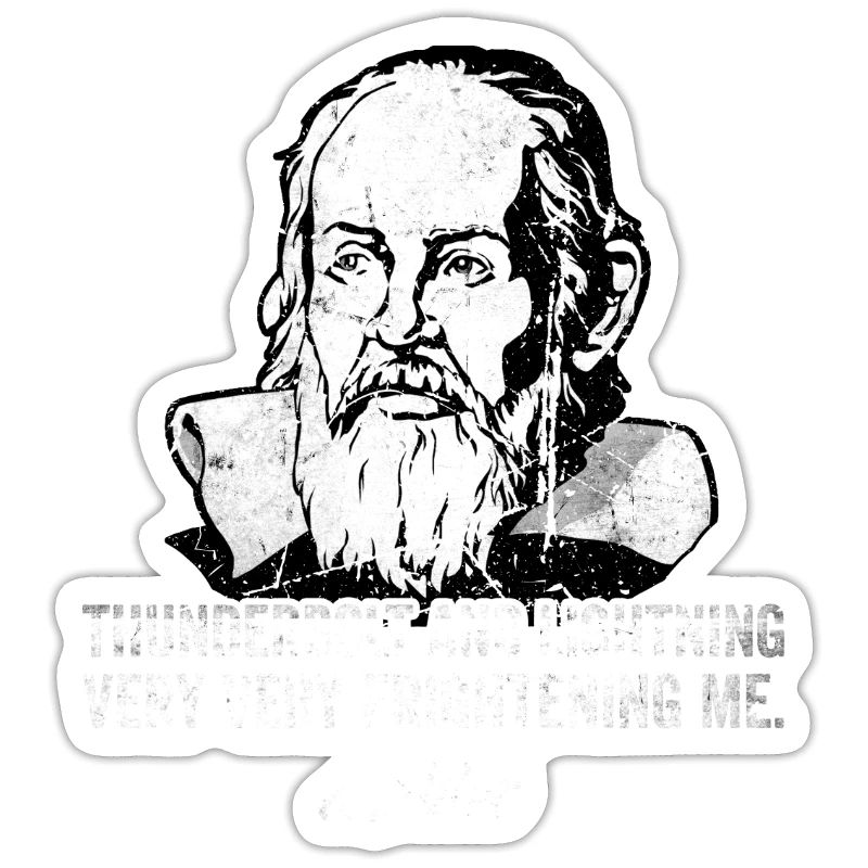 Thunderbolt lightning Galileo Philosopher Physics