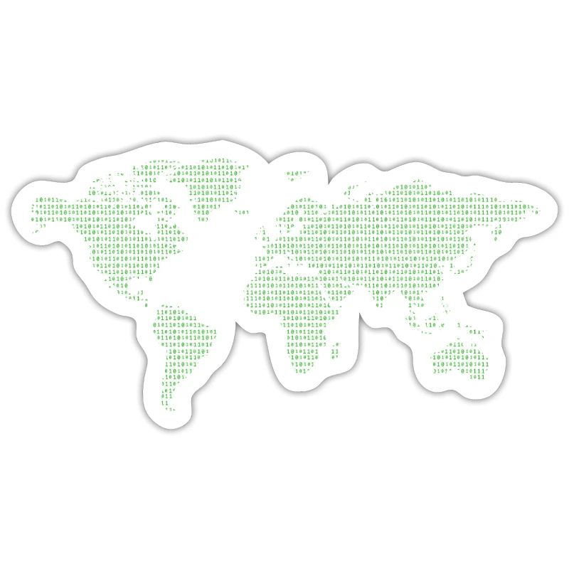 Binary Code Binary World Map World Code