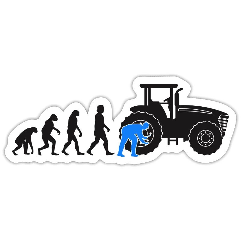 Farm machinery mechanic evolution tractor gift