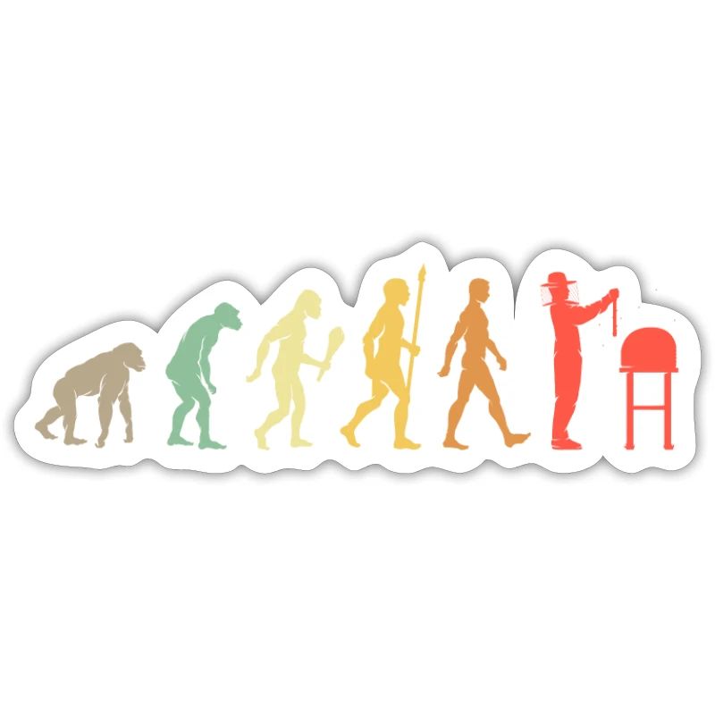 Vintage Bee Keeping Evolution Beekeeper Gift Idea