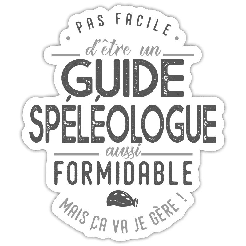 cadeau guide spéléologue formidable métier guide