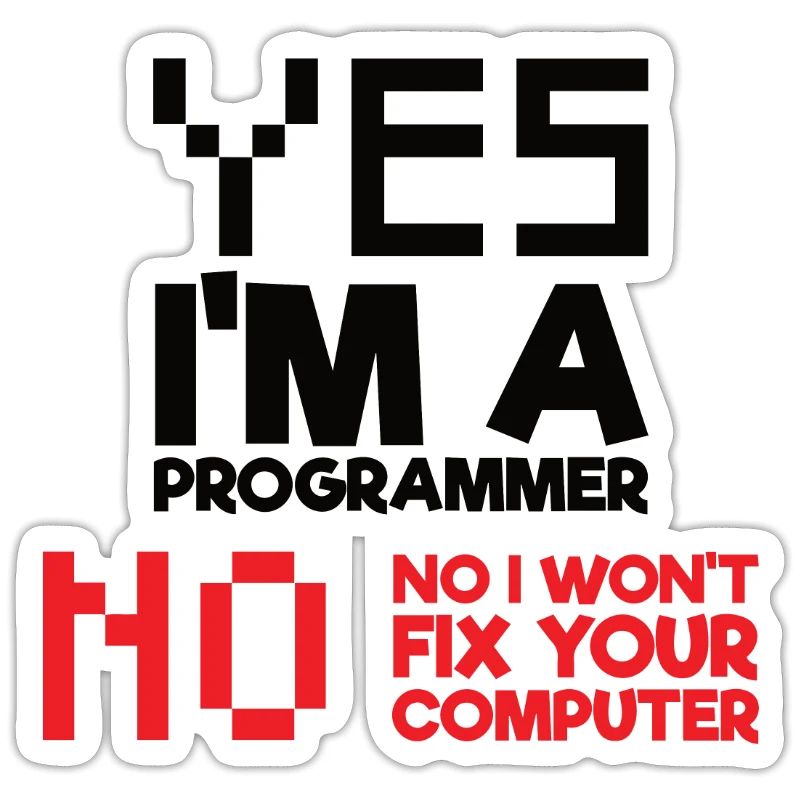 Ja Ich bin ein Programmierer Informatik Computer