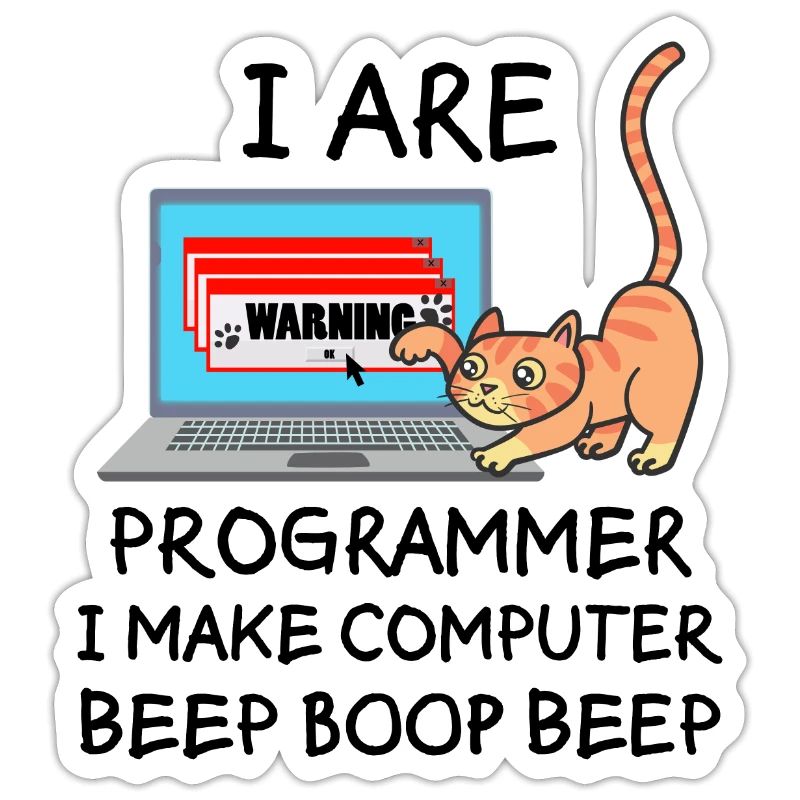 Informatik Fun Spruch Programmierer Katze Geschenk