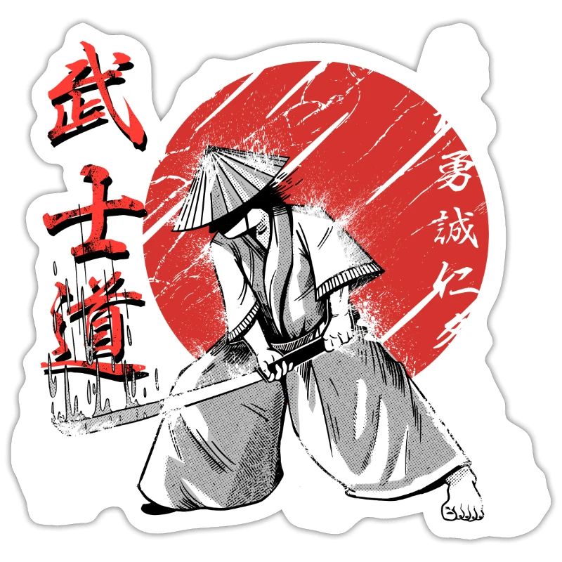 Samurai Bushido Code Kanji Warrior