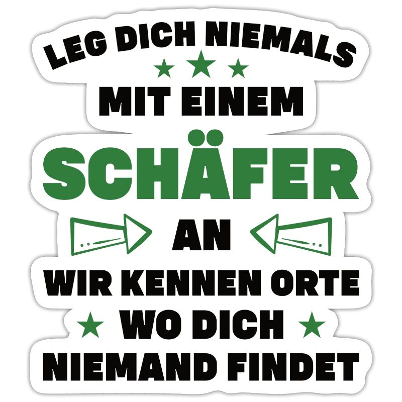 Schäfer Schafe Leg dich Niemlas mit einem Schäfer
