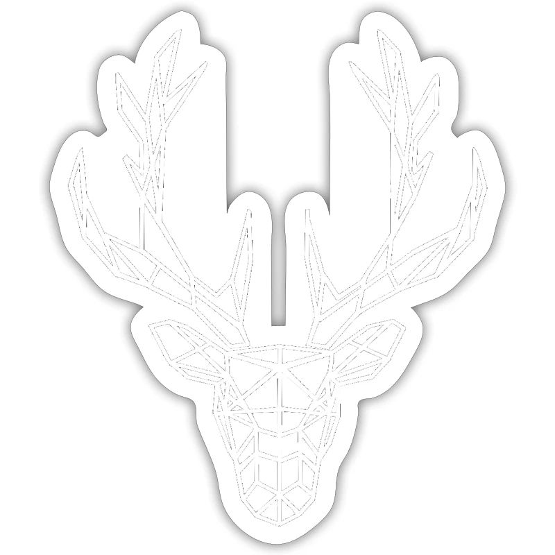 polygon deer head