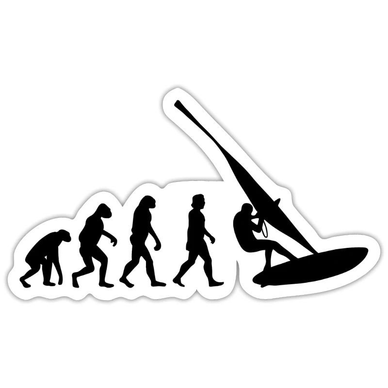 Windsurfing Windsurfer Gift Surfing Evolution