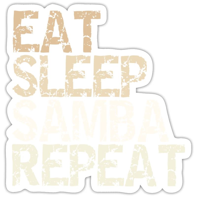 Eat Sleep Samba Repeat vintage danseur sort