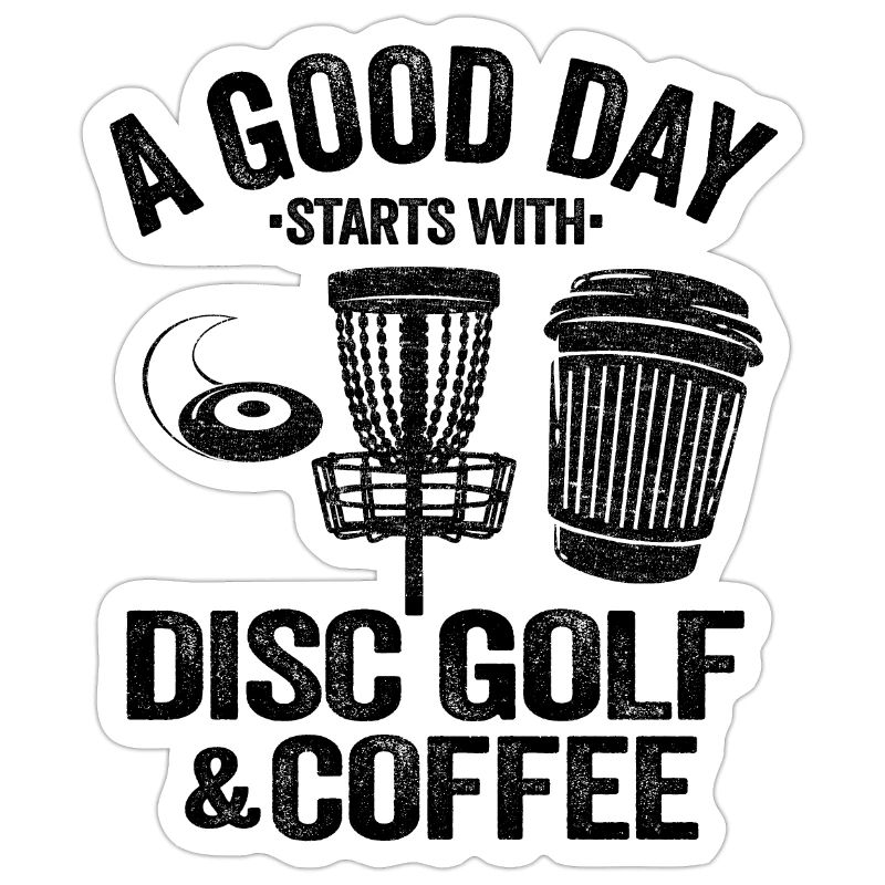 Kaffee & Disc Golf Tag Geschenk Spruch Disc Golfer