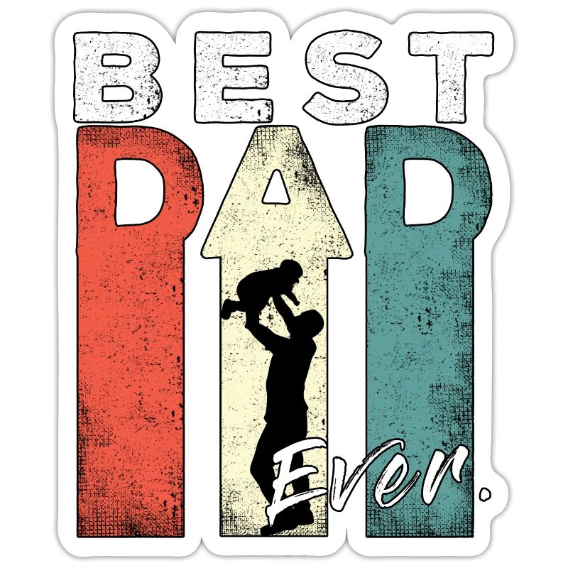 Best Dad Ever Retro Bester Papa Werdender Vater